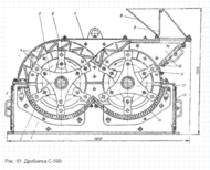Продам: Дробилка молотковая 2х роторная С-599.